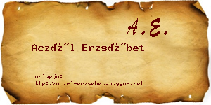 Aczél Erzsébet névjegykártya